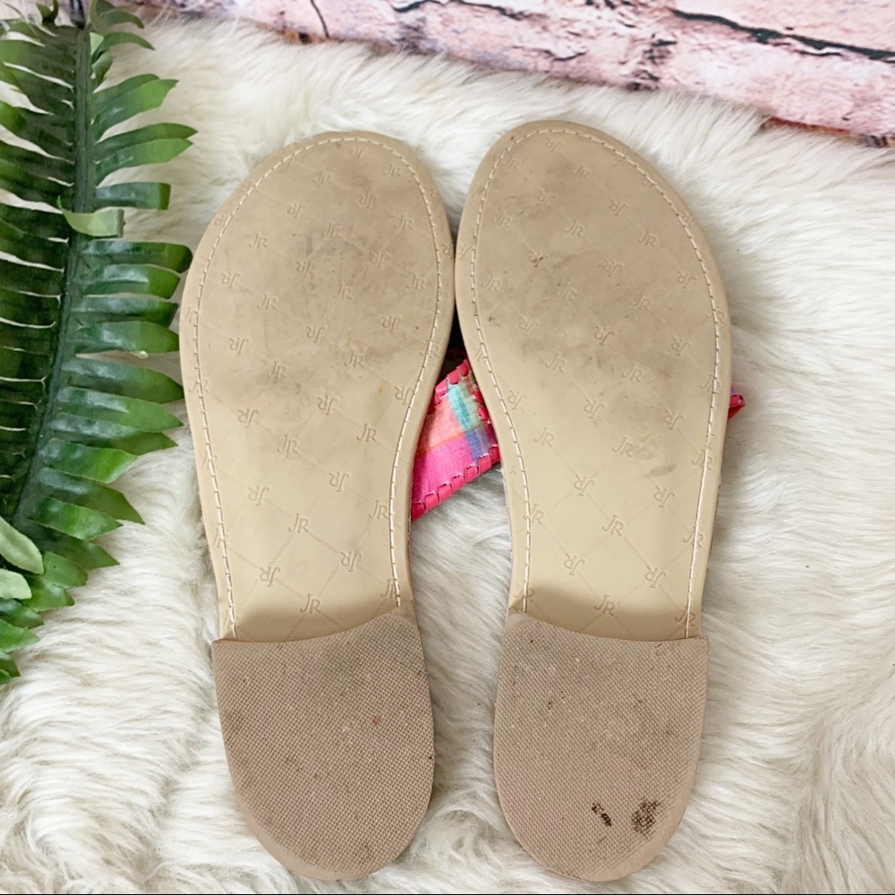 Jack Rogers Kyra Pink Madras Sandals - Picture 8 of 8